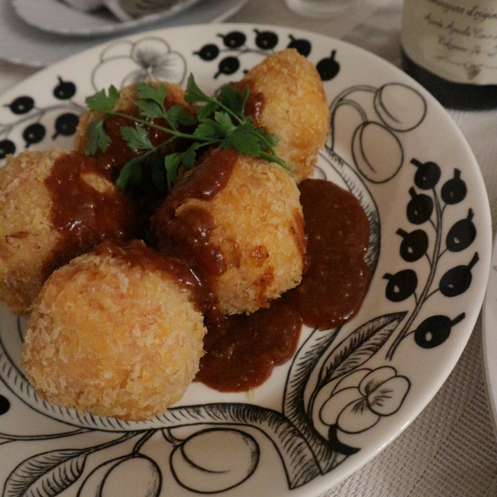 簡単でもおしゃれに ライスコロッケ レシピ 作り方 By あい43 楽天レシピ 簡単でもおしゃれに ライスコロッケ レシピ 作り方 By あい43 楽天レシピ